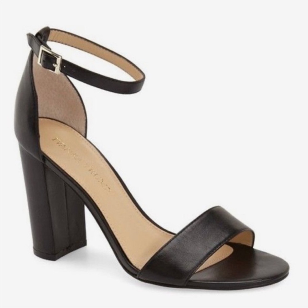 Ivanka Trump Black Leather Heels